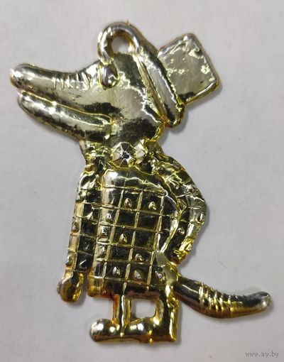 Елочная игрушка СССР пластик. Крокодил Гена.