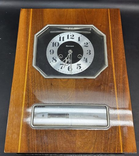 НАСТЕННЫЕ ЧАСЫ СССР "ЯНТАРЬ" - КОМПЛЕКТНЫЕ (КЛЮЧ, МАЯТНИК) ИДУТ !