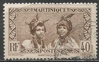 Мартиника. Островитянки. 1933г. Mi#136.