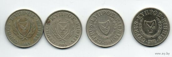 КИПРСКАЯ РЕСПУБЛИКА. 10 ЦЕНТОВ ПОГОДОВКА. Цена за одну монету.