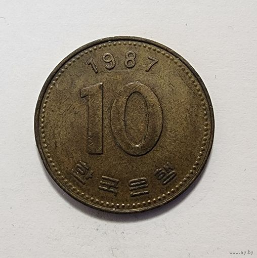 Южная Корея 10 вон, 1987