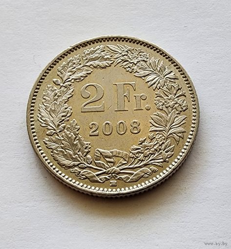 Швейцария 2 франка, 2008