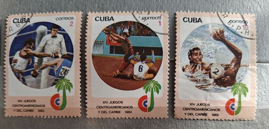 РАСПРОДАЖА КОЛЛЕКЦИИ. Куба. марки "спорт. 14-е ЦентральноАмериканские игры 1982"