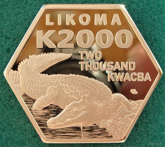 Ликома.  2000 квачба 2024 год  BV#257  "Орлан-крикун Крокодил"  Тираж: 125 шт   UNUSUAL