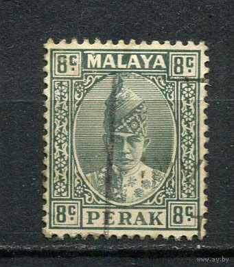 Малайские штаты - Перак - 1938/1941 - Султан Искандер 8С - [Mi.63] - 1 марка. Гашеная.  (Лот 39Hi)-T41P16