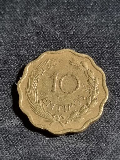 Парагвай 10 сентимо 1953