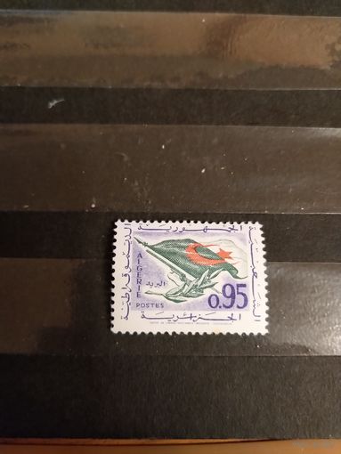 1963 Алжир чистые клей наклейка герб флаг (4-7)
