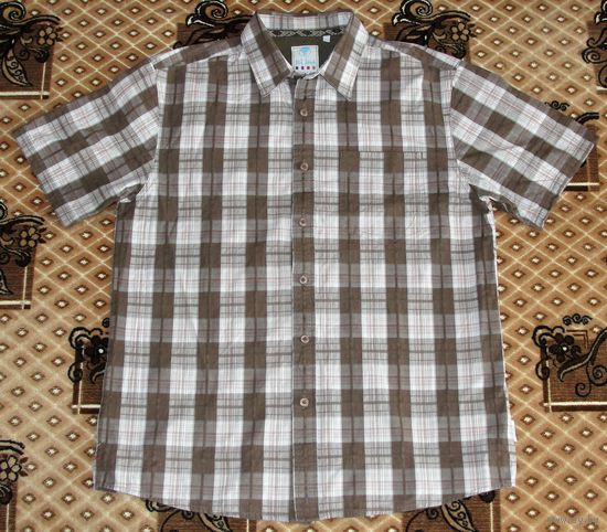 Рубашка Fat Face 100 % хлопок оригинал. 50-52 (L),178см, ворот  44/45.