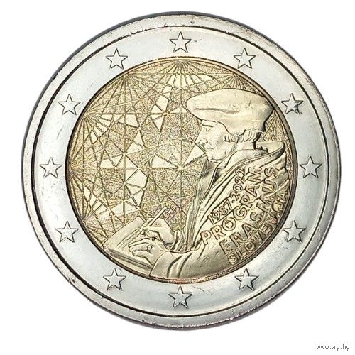 Словения 2 евро, 2022 35 лет программе Эразмус UNC