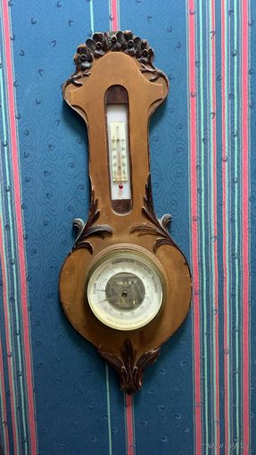 Старинный барометр, Кенигсберг, модерн 20-е гг ХХ в , в рабочем состоянии