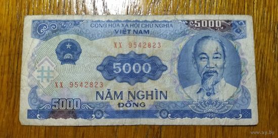Вьетнам, 5000 донг, 1991 г.