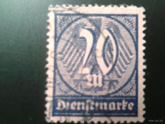 Германия 1922 служебная марка