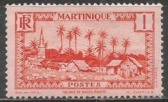 Мартиника. Деревня островитян. 1933г. Mi#126.