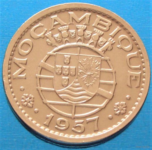 Мозамбик. "Португальский". 50 сентаво 1957 год КМ#81  Тираж: 24.990.000 шт
