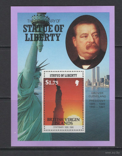 Британские Виргинские острова 1986** Столетие Статуи Свободы Президенты США