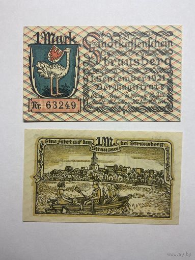 1 марка (нотгельды) г. Германия.-1012