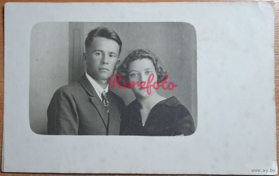 1932 Молодая пара ретро типажи фотоателье