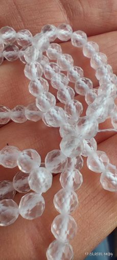 Бусины хрусталь гранёный новые