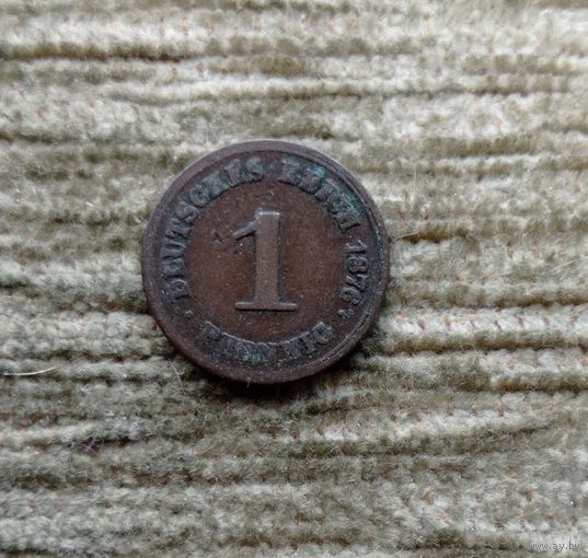 Werty71 Германия 1 пфенниг 1876 A