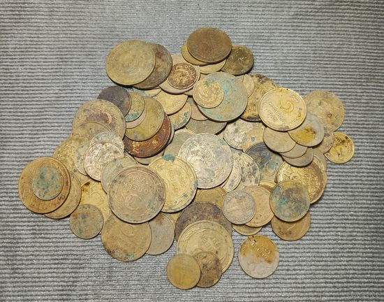 99шт желтых монет СССР