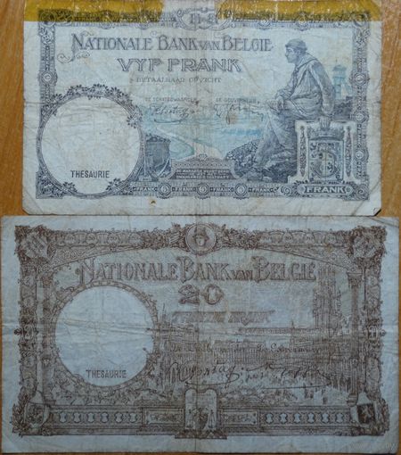 5-20 франков 1938-41гг Pic#108a; 111
