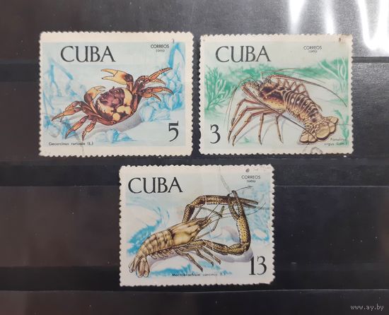 Куба. 1969 год. Фауна. Ракообразные. Крабы, раки (39)