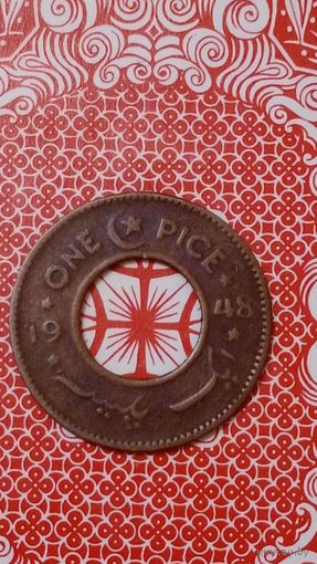 Пакистан 1 пайс 1948