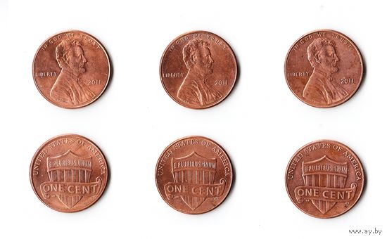 1 цент США 2011 года