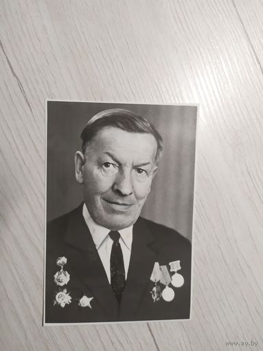 Черно-белое фото "Ветеран ВОВ "\1