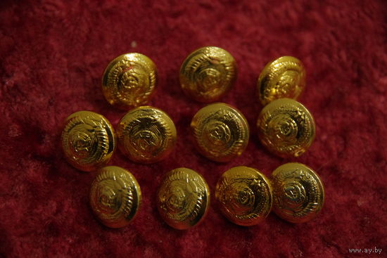 Пуговицы генеральские  ( малые )   цена за 1шт .