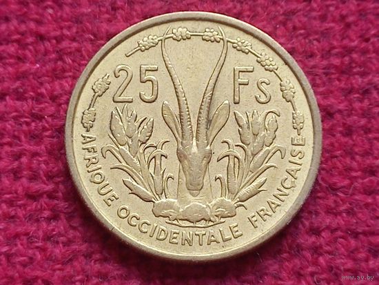 Французская Западная Африка 25 франков 1956 г.