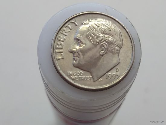 1 дайм 10 центов США 1995 года  буква Р лот 7