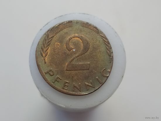 2 пфеннига Германия ФРГ 1974F лот 40 БРАК?