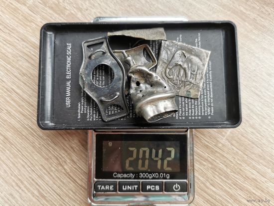 Лот (4) серебряного лома, серебро (84, 800, 875, 916, 925 и т.п.). С 1 рубля