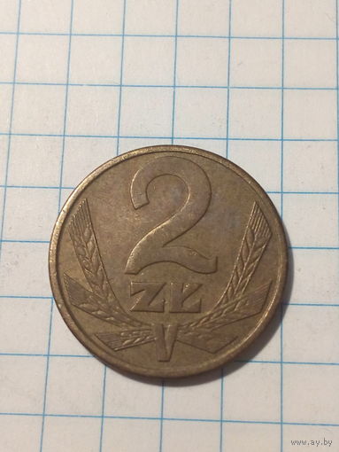 2 злотых Польша 1988 год