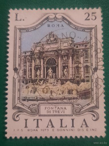 Италия 1973. Рим. Фонтан di Trevi