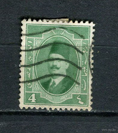 Египет - 1923/1924 - Король Фуад I 4М - [Mi.85] - 1 марка. Гашеная.  (Лот Gx6)-T3P26