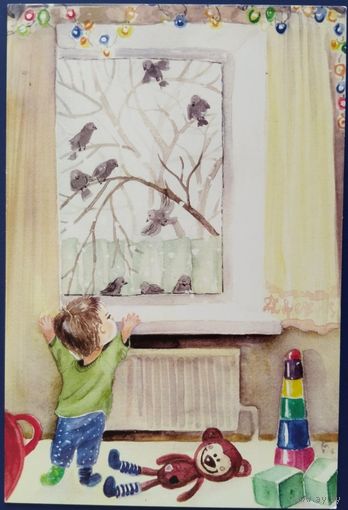 Сюжетная открытка. М.Безкоровайная. Россия.