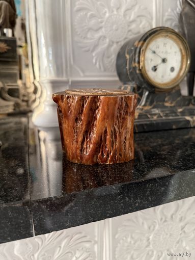 Шкатулка из карельской березы с крышкой СССР