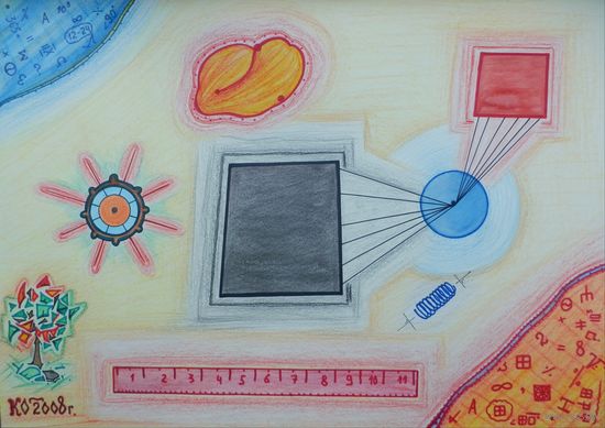 Математическая, смешанная техника,  2008, Котов Олег