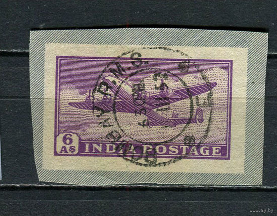 Индия - Авиация 6А - 1 вырезка. Гашеная.  (Лот 1HZ)-TG3P46