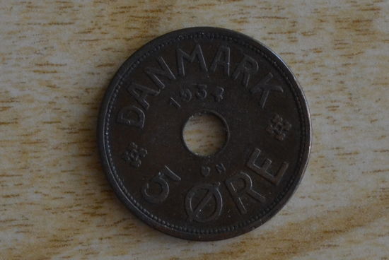 Дания 5 эре 1934
