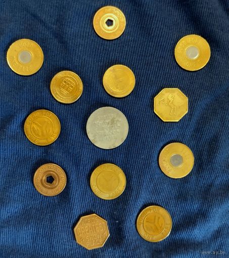 США Нью Йорк (New York) Бостон (Boston) транспортные жетоны и не только одним лотом