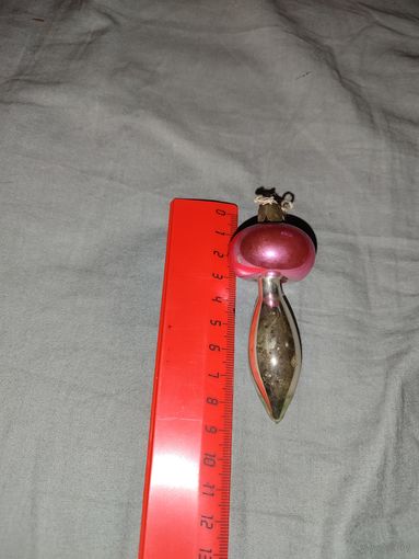 Елочная игрушка СССР. Сосулька.