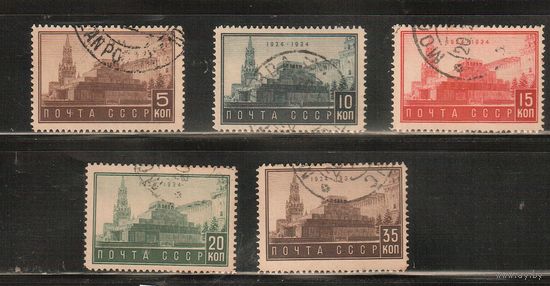 СССР-1934, (Заг.360-364), гаш. , 10-лет смерти Ленина(4)