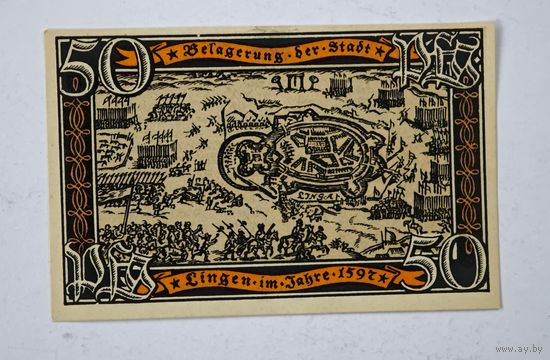 1921 год 50  пфеннигов  Германия нотгельд