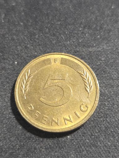 Германия (ФРГ) 5 пфеннигов 1979 F