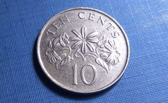10 центов 1990. Сингапур.