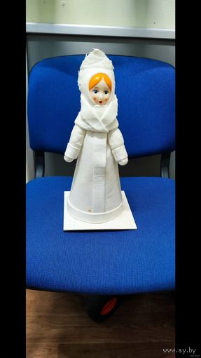 Снегурочка вата папье маше 36 см СССР ретро