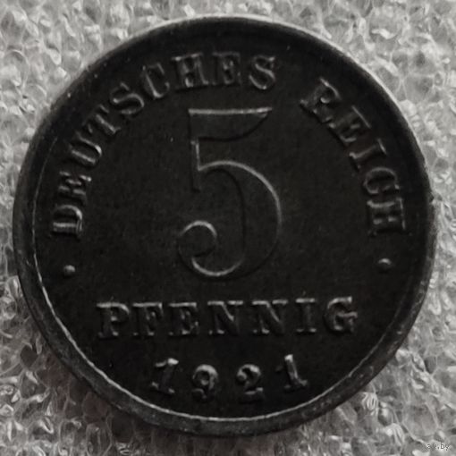 Германия 5 пфеннигов 1921 г. (2)